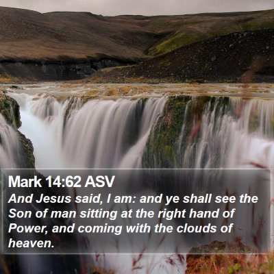 Mark 14:62 ASV Bible Verse Image