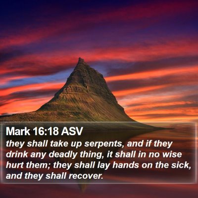 Mark 16:18 ASV Bible Verse Image