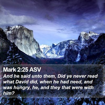 Mark 2:25 ASV Bible Verse Image