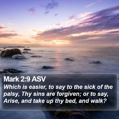 Mark 2:9 ASV Bible Verse Image