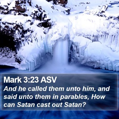 Mark 3:23 ASV Bible Verse Image