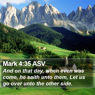 Mark 4:35 ASV Bible Verse Image