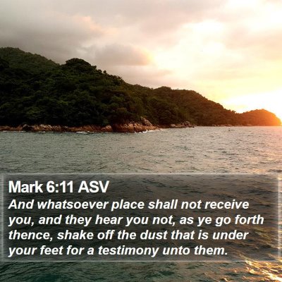 Mark 6:11 ASV Bible Verse Image