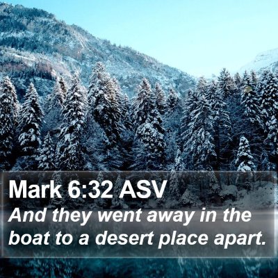 Mark 6:32 ASV Bible Verse Image