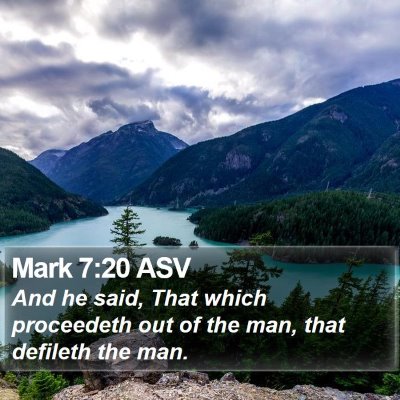 Mark 7:20 ASV Bible Verse Image