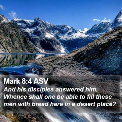 Mark 8:4 ASV Bible Verse Image