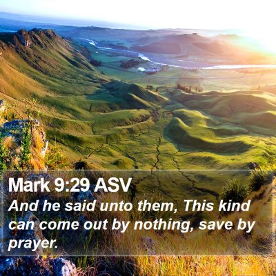 Mark 9:29 ASV Bible Verse Image