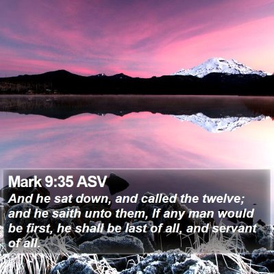 Mark 9:35 ASV Bible Verse Image
