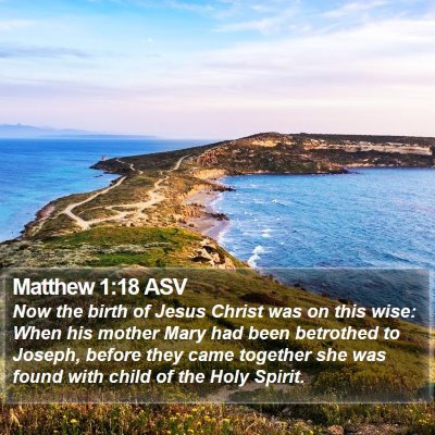 Matthew 1:18 ASV Bible Verse Image