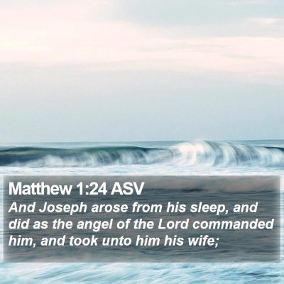 Matthew 1:24 ASV Bible Verse Image