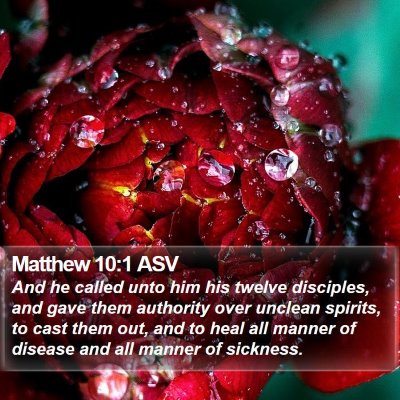 Matthew 10:1 ASV Bible Verse Image