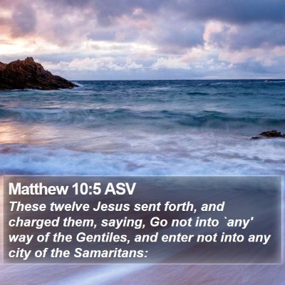 Matthew 10:5 ASV Bible Verse Image