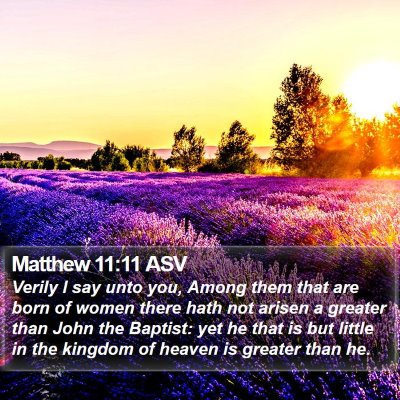 Matthew 11:11 ASV Bible Verse Image