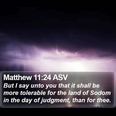 Matthew 11:24 ASV Bible Verse Image