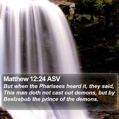 Matthew 12:24 ASV Bible Verse Image