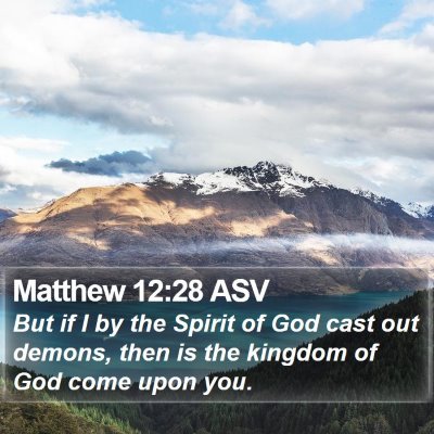 Matthew 12:28 ASV Bible Verse Image