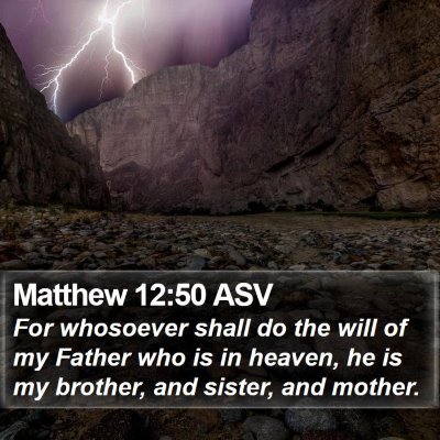 Matthew 12:50 ASV Bible Verse Image