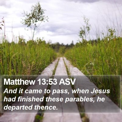 Matthew 13:53 ASV Bible Verse Image