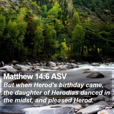 Matthew 14:6 ASV Bible Verse Image