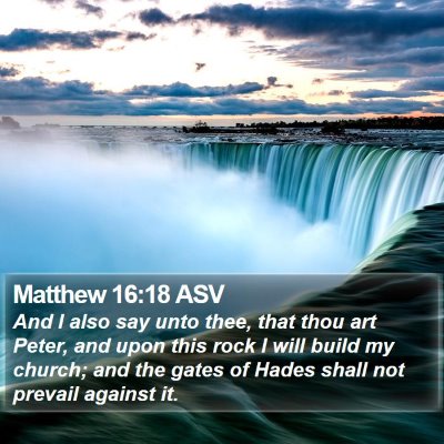 Matthew 16:18 ASV Bible Verse Image