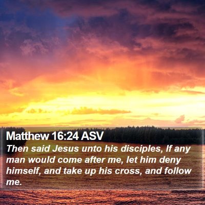 Matthew 16:24 ASV Bible Verse Image