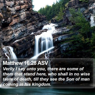 Matthew 16:28 ASV Bible Verse Image