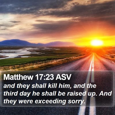 Matthew 17:23 ASV Bible Verse Image