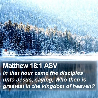 Matthew 18:1 ASV Bible Verse Image