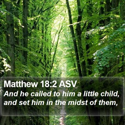 Matthew 18:2 ASV Bible Verse Image