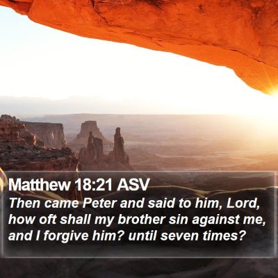 Matthew 18:21 ASV Bible Verse Image