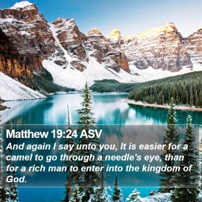 Matthew 19:24 ASV Bible Verse Image