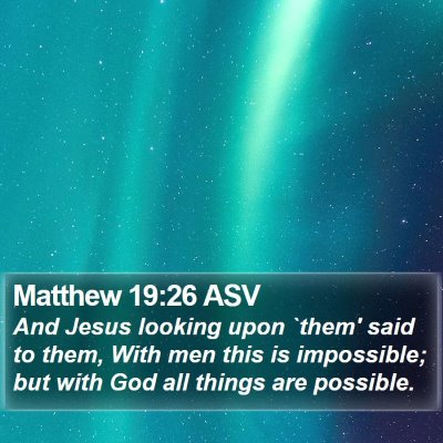 Matthew 19:26 ASV Bible Verse Image