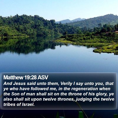 Matthew 19:28 ASV Bible Verse Image