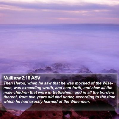 Matthew 2:16 ASV Bible Verse Image