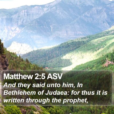 Matthew 2:5 ASV Bible Verse Image