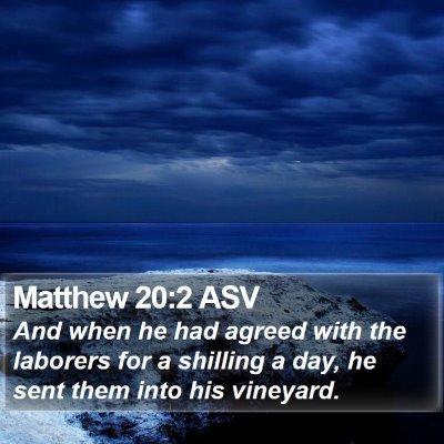Matthew 20:2 ASV Bible Verse Image