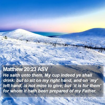 Matthew 20:23 ASV Bible Verse Image