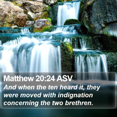 Matthew 20:24 ASV Bible Verse Image