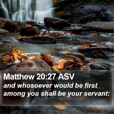 Matthew 20:27 ASV Bible Verse Image