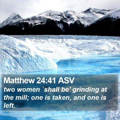 Matthew 24:41 ASV Bible Verse Image