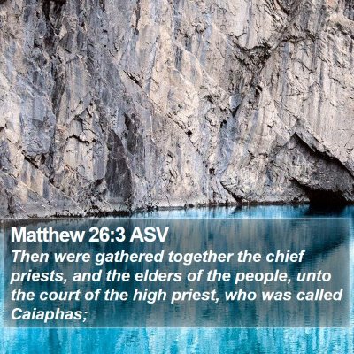 Matthew 26:3 ASV Bible Verse Image