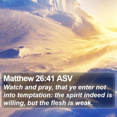 Matthew 26:41 ASV Bible Verse Image