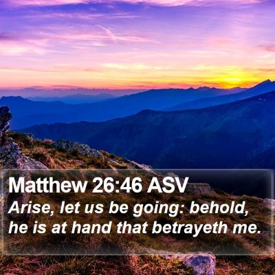 Matthew 26:46 ASV Bible Verse Image
