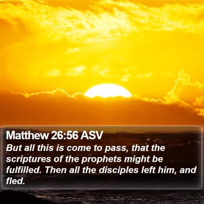Matthew 26:56 ASV Bible Verse Image