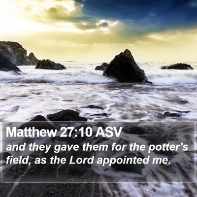 Matthew 27:10 ASV Bible Verse Image