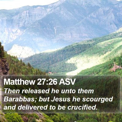 Matthew 27:26 ASV Bible Verse Image