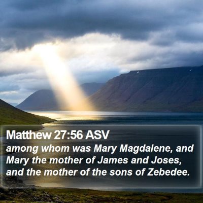 Matthew 27:56 ASV Bible Verse Image
