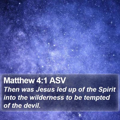 Matthew 4:1 ASV Bible Verse Image