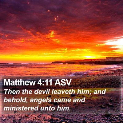 Matthew 4:11 ASV Bible Verse Image