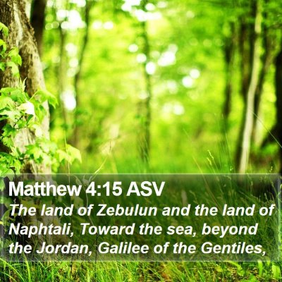 Matthew 4:15 ASV Bible Verse Image